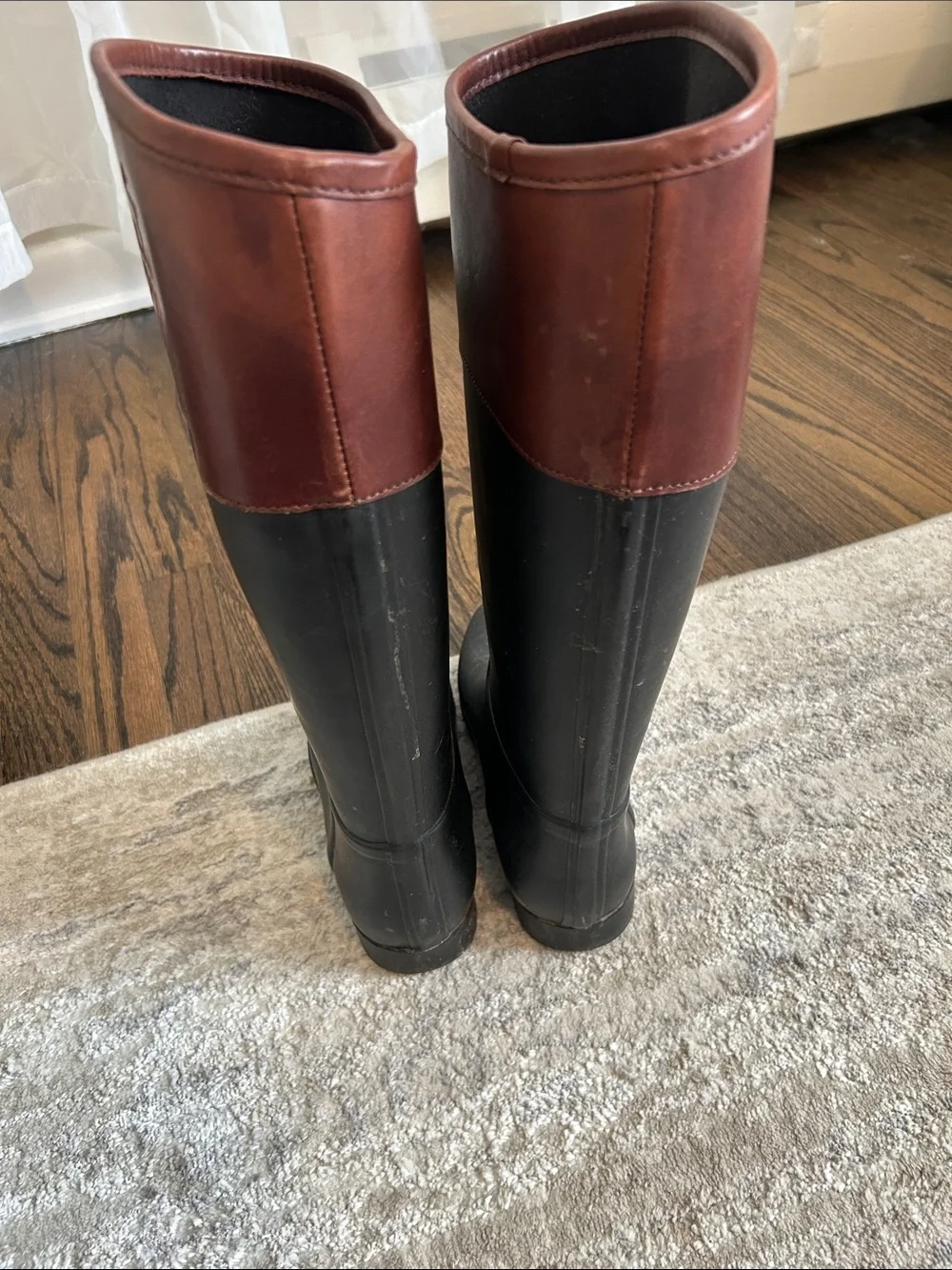 tory burch diana tall rain boots